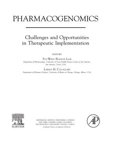 Pharmacogenomics. Challenges and Opportunities in Therapeutic Implementation
