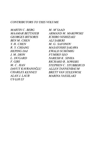 Digital and Numeric Techniques and Their Applications in Control Systems, Part 2 of 2Control and Dynamic Systems: Advances in Theory and Applications