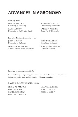 Advances in Agronomy