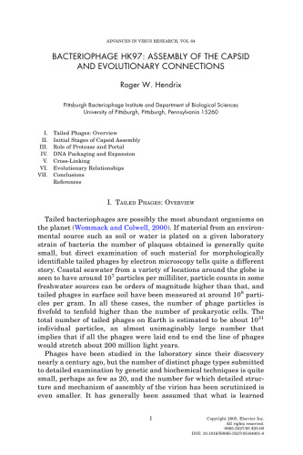 Virus Structure and Assembly