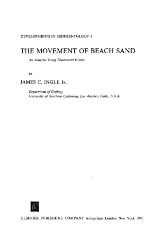 The Movement of Beach Sand: An Analysis Using Fluorescent Grains