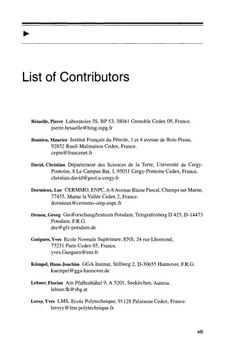 Mechanics of Fluid-Saturated Rocks