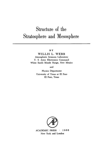 Structure of the Stratosphere and Mesosphere