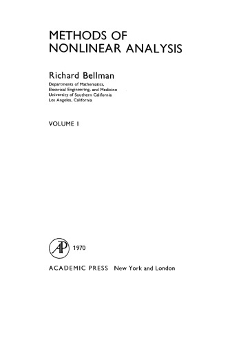 Methods of Nonlinear Analysis