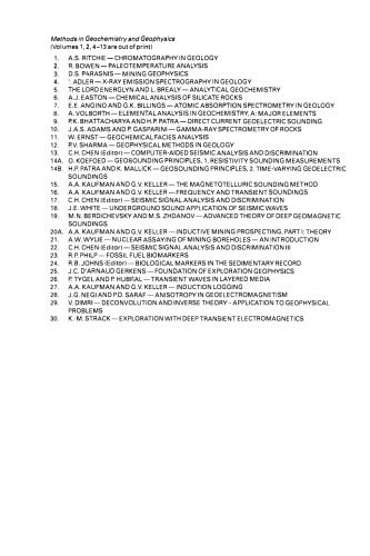 Deconvolution and Inverse Theory: Application to Geophysical Problems