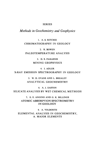 Direct Current Geoelectric Sounding: Principles and Interpretation