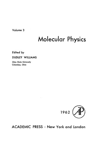 Molecular Physics