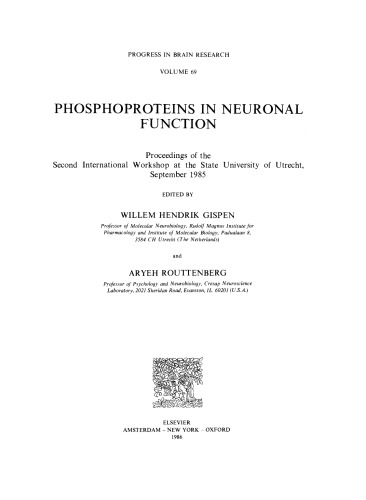Phosphoproteins in Neuronal Function