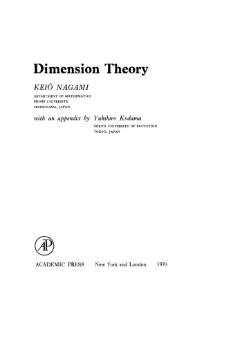 Dimension theory