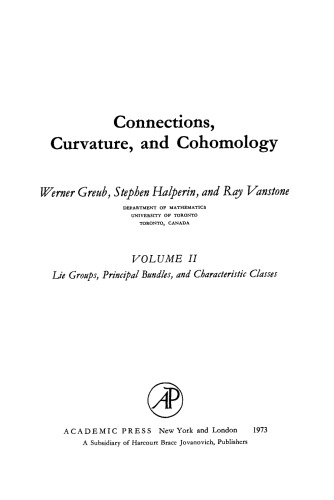 Lie Gronps, Principal Bundles, and Characteristic Classes