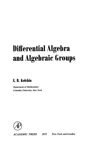 Differential Algebra and Algebraic Groups