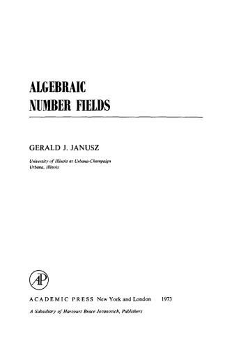 Algebraic number fields