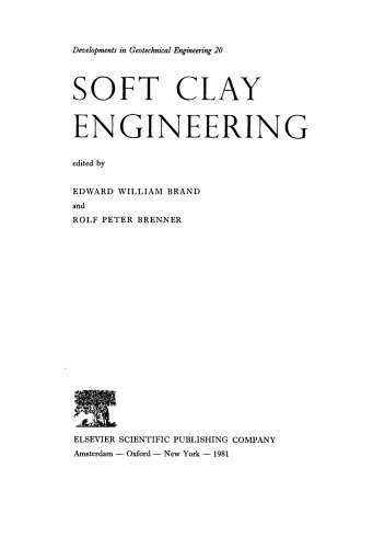 Soft Clay Engineering