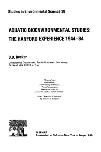 Aquatic Bioenvironmental Studies: The Hanford Experience 1944-84