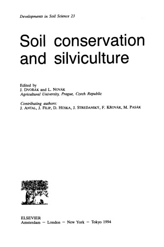 Soil Conservation and Silviculture