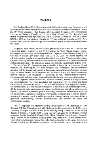 Soil Mineral-Organic Matter-Microorganism Interactions and Ecosystem Health