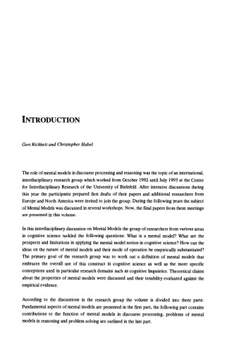 Mental Models in Discourse Processing and Reasoning