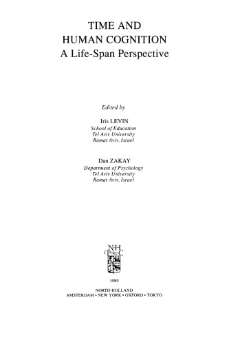 Time and Human Cognition: A Life-Span Perspective