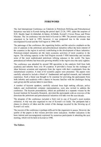 catalysts in Petroleum Refining and Petrochemical Industries 1995, Proceedings of the 2nd International Conference on Catalysts in Petroleum refining and Petrochemical Industries