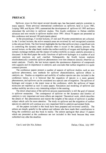 Spillover and Migration of Surface Species on Catalysts, Proceedings of the 4th International Conference on Spillover