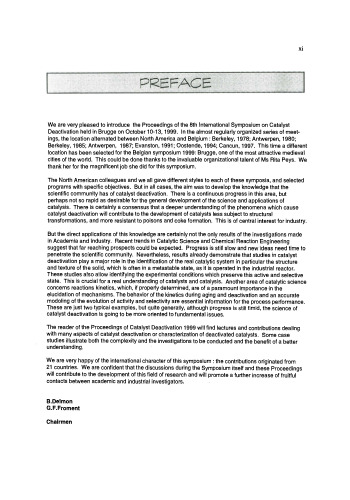 Catalyst deactivation 1999, Proceedings of the 8th International Symposium