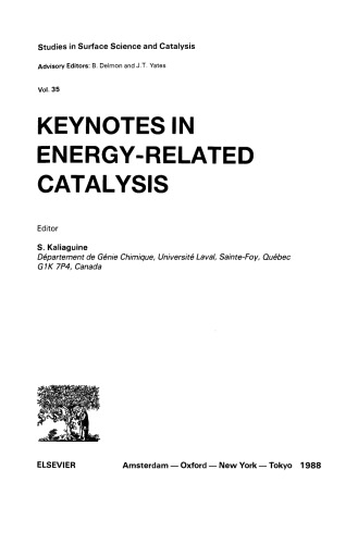 Keynotes in Energy-Related Catalysis