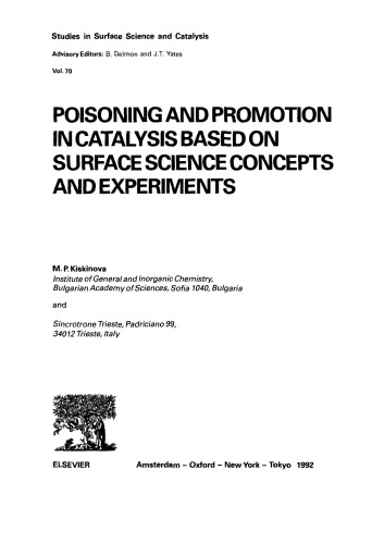 Poisoning and Promotion in Catalysis Based on Surface Science Concepts and Experiments