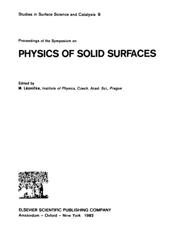 Physics of Solid Surfaces