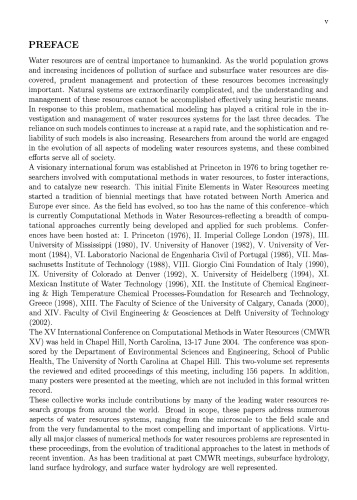 Computational Methods in Water Resources: Volume 1