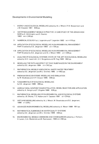 Modelling in Ecotoxicology