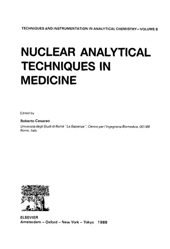 Nuclear Analytical Techniques in Medicine