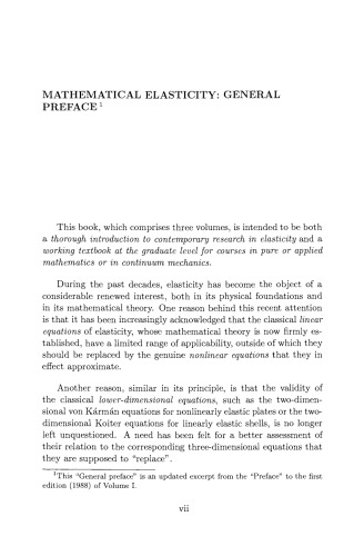 Mathematical Elasticity: Volume II: Theory of Plates