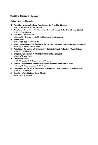 Chemistry of the Platinum Group Metals: Recent Developments