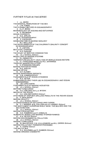 Ecohydrodynamics: Proceedings of the 12th International Liège Colloquium on Ocean Hydrodynamics