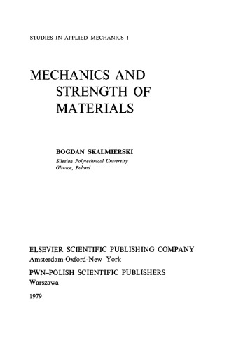 Mechanics and Strength of Materials