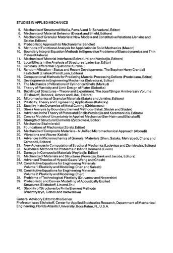 Stability of Structures by Finite Element Methods