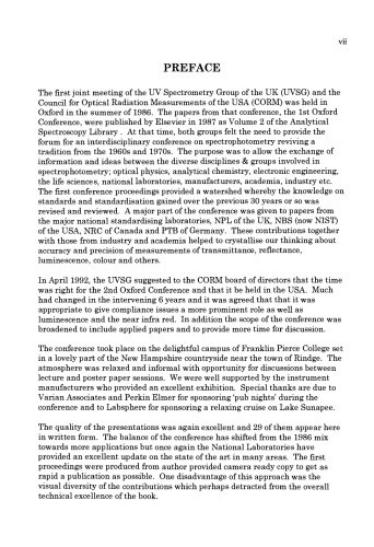 Spectrophotometry, Luminescence and Colour; Science & Compliance, Papers presented at the second joint meeting of the UV Spectrometry Group of the UK and the Council for Optical Radiation Measurements of the USA,