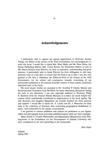 Metals, Metalloids and Radionuclides in the Baltic Sea Ecosystem