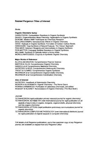 A Critical Review of the 1990 Literature Preceded by Two Chapters on Current Heterocyclic Topics