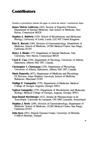 Gastrointestinal transport molecular physiology