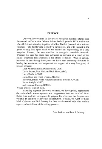 Energetic Materials: Part 1. Decomposition, Crystal and Molecular Properties