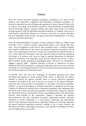 Interfacial Separation of Particles