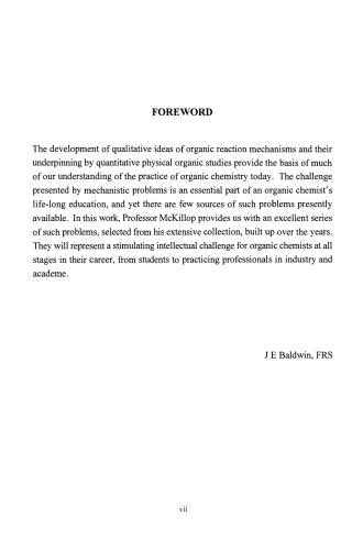Advanced Problems in Organic Reaction Mechanisms