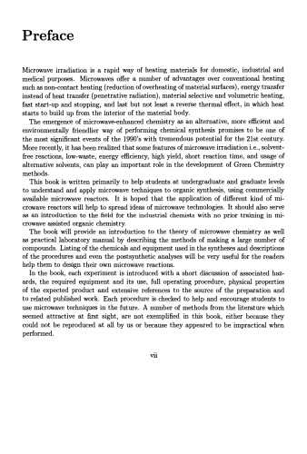 Microwave-assisted Organic Synthesis: One Hundred Reaction Procedures