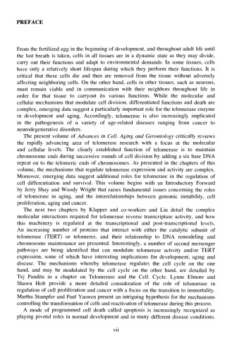 Telomerase, Aging and Disease