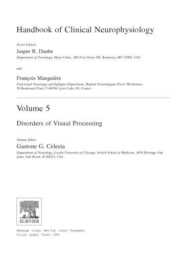 Handbook of Clinical Neurophysiology