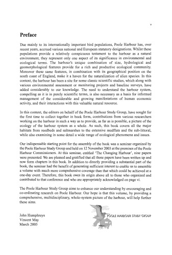 The Ecology of Poole Harbour