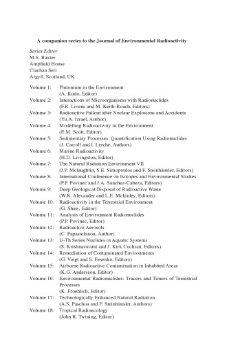 Radioactivity in the Environment