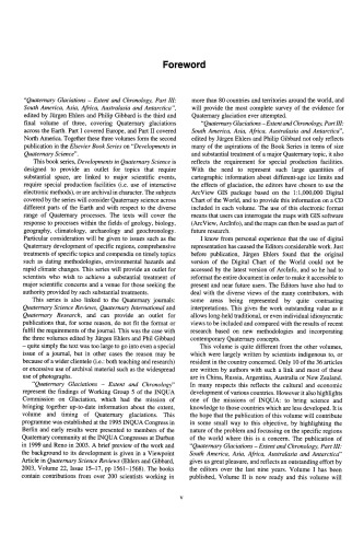 Quaternary Glaciations Extent and Chronology: Part III: South America, Asia, Africa, Australasia, Antarctica