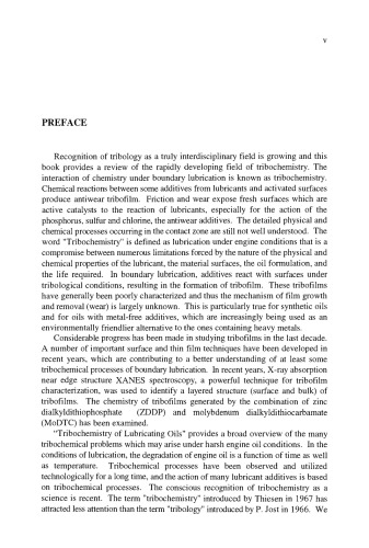 Tribochemistry of Lubricating Oils